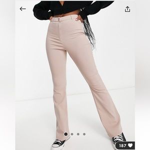 High waist flared pants
